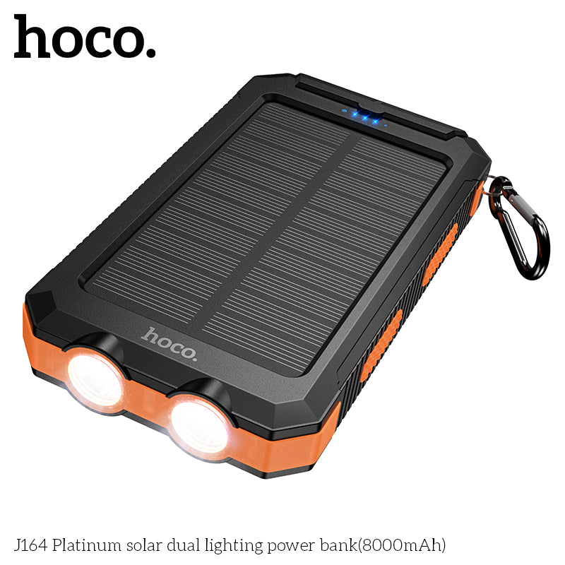 HD_SYNC:J164 Platinum solar dual lighting power bank(8000mAh)