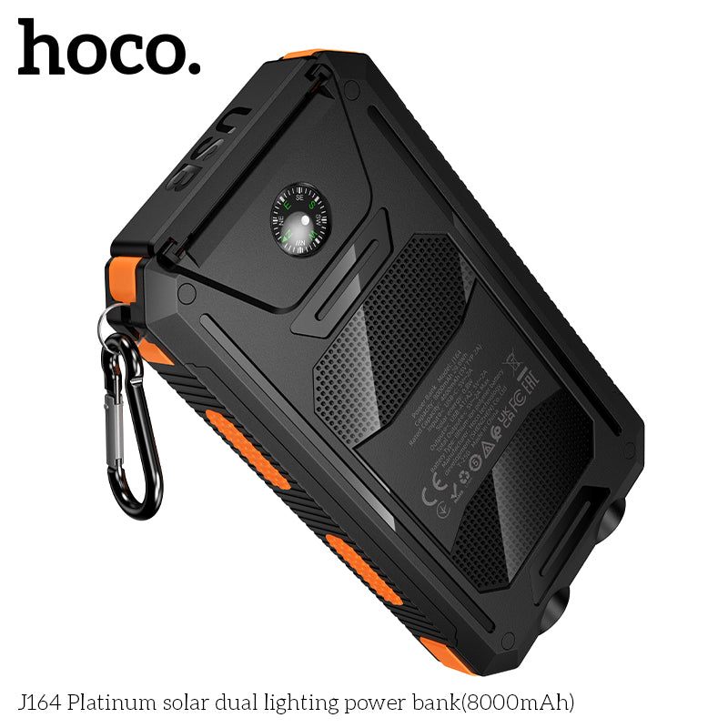 HD_SYNC:J164 Platinum solar dual lighting power bank(8000mAh)
