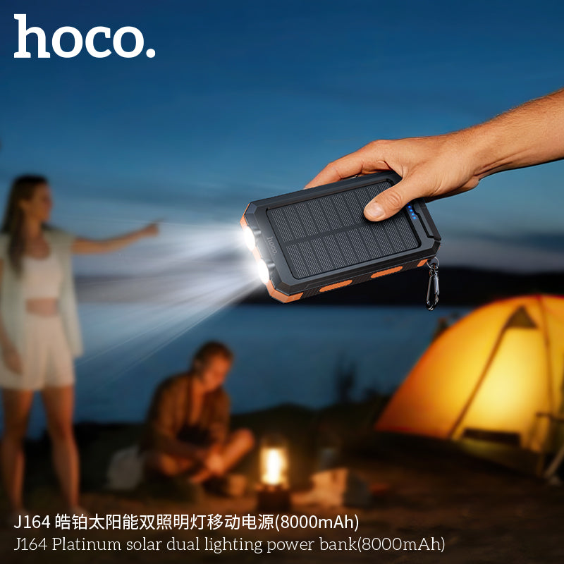 HD_SYNC:J164 Platinum solar dual lighting power bank(8000mAh)