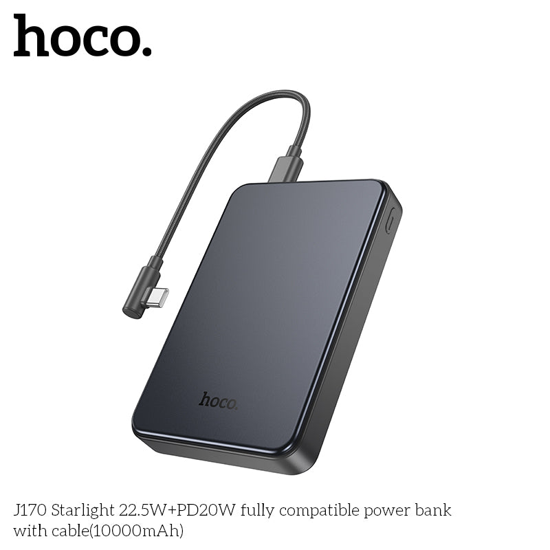 HD_SYNC:J170 Starlight 22.5W+PD20W fully compatible power bank with cable(10000mAh)(UN)