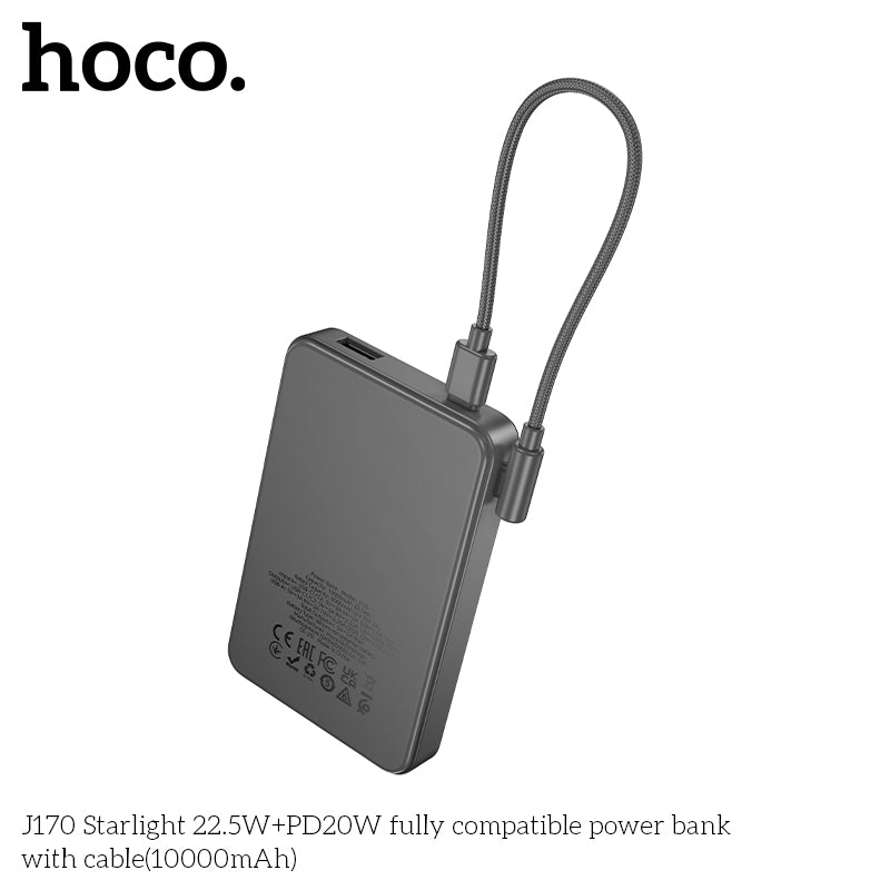 HD_SYNC:J170 Starlight 22.5W+PD20W fully compatible power bank with cable(10000mAh)(UN)