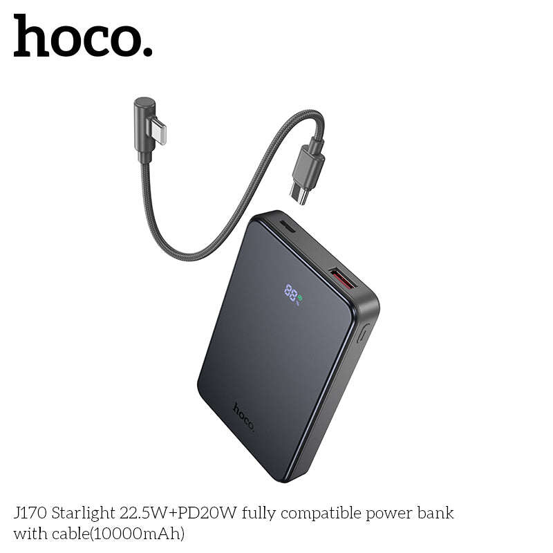 HD_SYNC:J170 Starlight 22.5W+PD20W fully compatible power bank with cable(10000mAh)(UN)