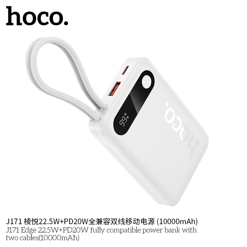 HD_SYNC:J171 Edge 22.5W+PD20W fully compatible power bank with two cables(10000mAh)(UN)