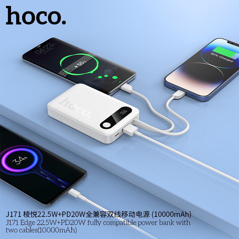 HD_SYNC:J171 Edge 22.5W+PD20W fully compatible power bank with two cables(10000mAh)(UN)