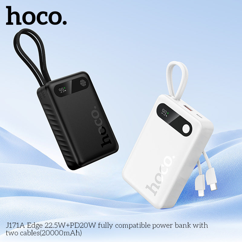 HD_SYNC:J171A Edge 22.5W+PD20W fully compatible power bank with two cables(20000mAh)