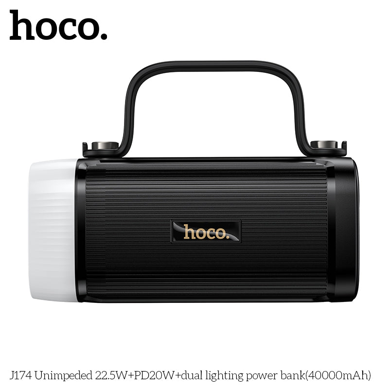 HD_SYNC:J174 Unimpeded 22.5W+PD20W+dual lighting power bank(40000mAh)