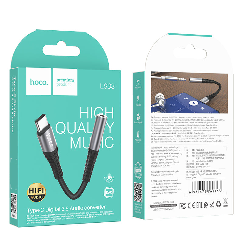 HD_SYNC:LS33 Type-C Digital 3.5 Audio converter
