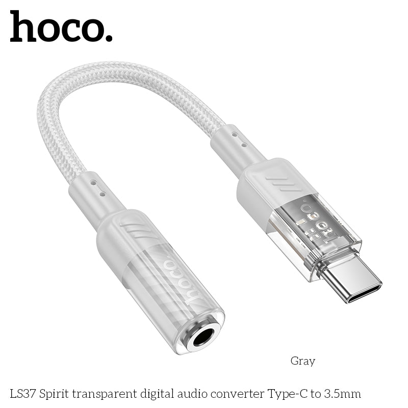 HD_SYNC:LS37 Spirit transparent digital audio converter Type-C to 3.5mm