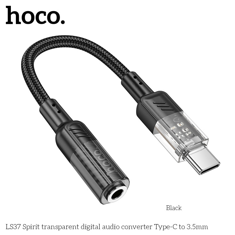 HD_SYNC:LS37 Spirit transparent digital audio converter Type-C to 3.5mm