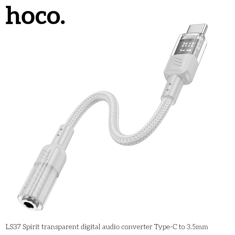 HD_SYNC:LS37 Spirit transparent digital audio converter Type-C to 3.5mm