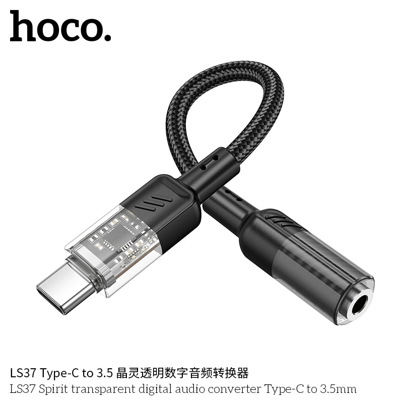HD_SYNC:LS37 Spirit transparent digital audio converter Type-C to 3.5mm