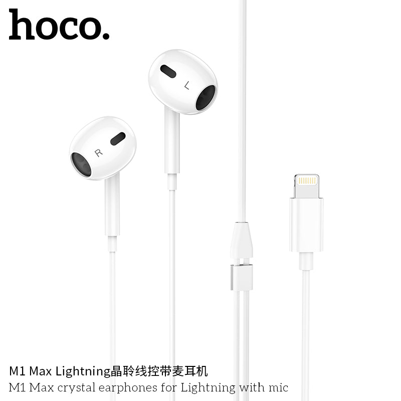HD_SYNC:M1 Max crystal earphones for iP with mic