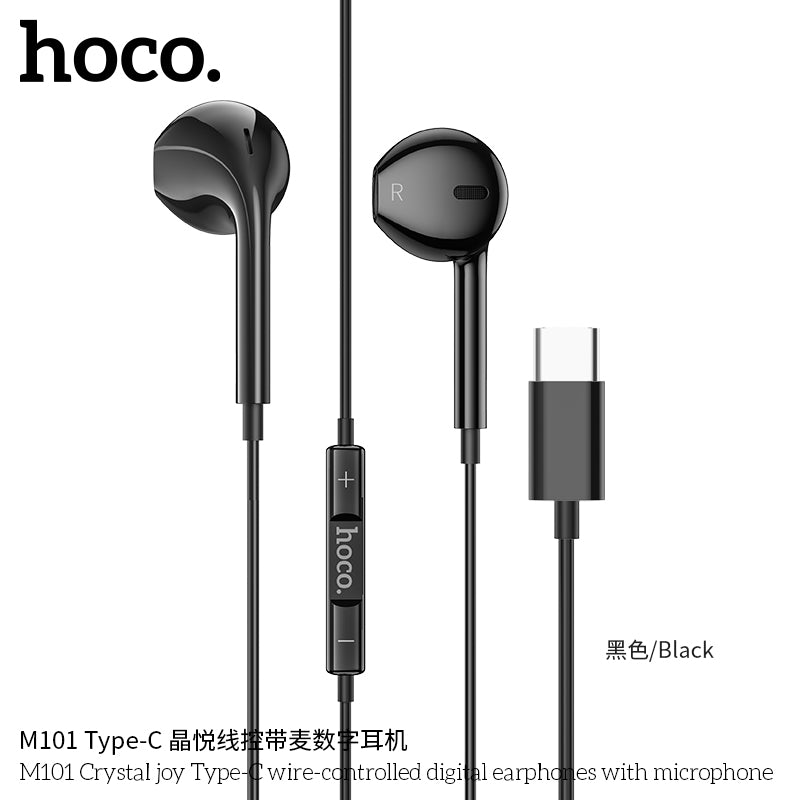 HD_SYNC:M101 Max Crystal grace Type-C wire-controled digital earphones with microphone