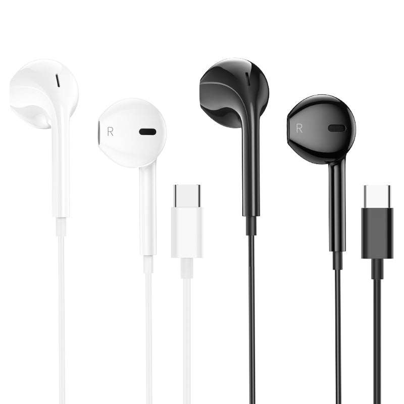 HD_SYNC:M101 Crystal joy Type-C wire-controlled digital earphones with microphone