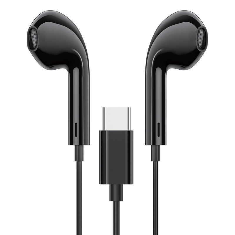 HD_SYNC:M101 Crystal joy Type-C wire-controlled digital earphones with microphone