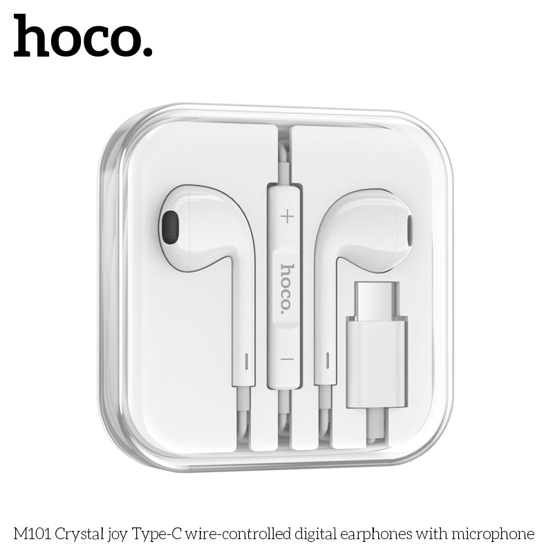 HD_SYNC:M101 Pro Crystal sound Type-C wire-controlled digital earphones with microphone
