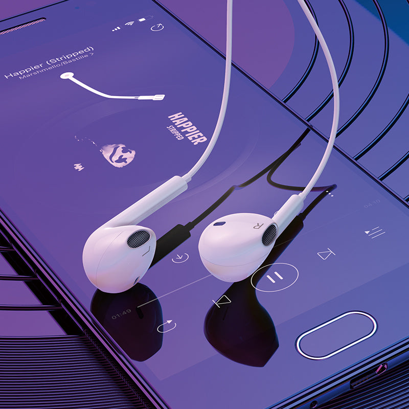 HD_SYNC:M101 Pro Crystal sound Type-C wire-controlled digital earphones with microphone