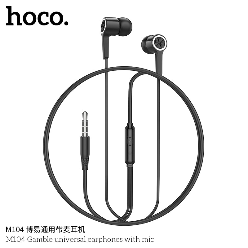 HD_SYNC:M104 Gamble universal earphones with mic