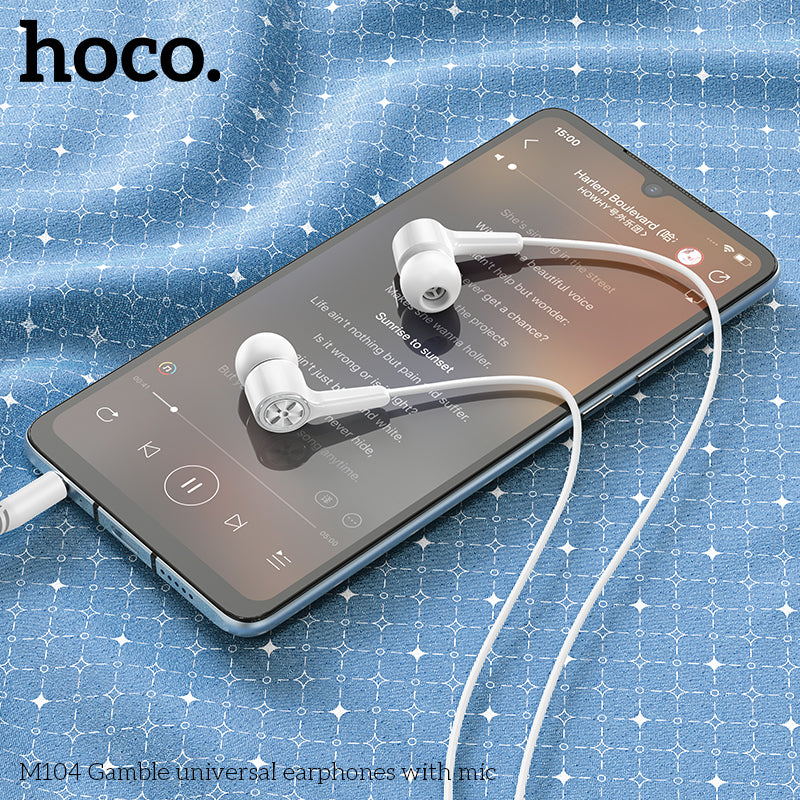 HD_SYNC:M104 Gamble universal earphones with mic