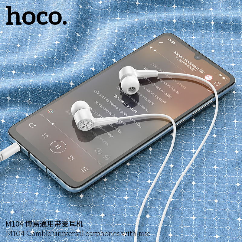 HD_SYNC:M104 Gamble universal earphones with mic