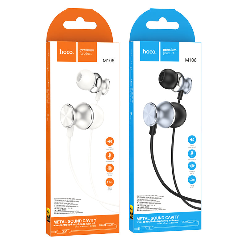 HD_SYNC:M106 Fountain metal universal earphones with microphone