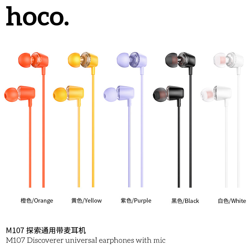 HD_SYNC:M107 Discoverer universal earphones with mic