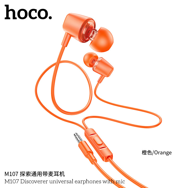 HD_SYNC:M107 Discoverer universal earphones with mic