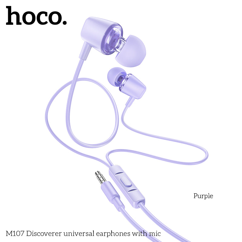 HD_SYNC:M107 Discoverer universal earphones with mic