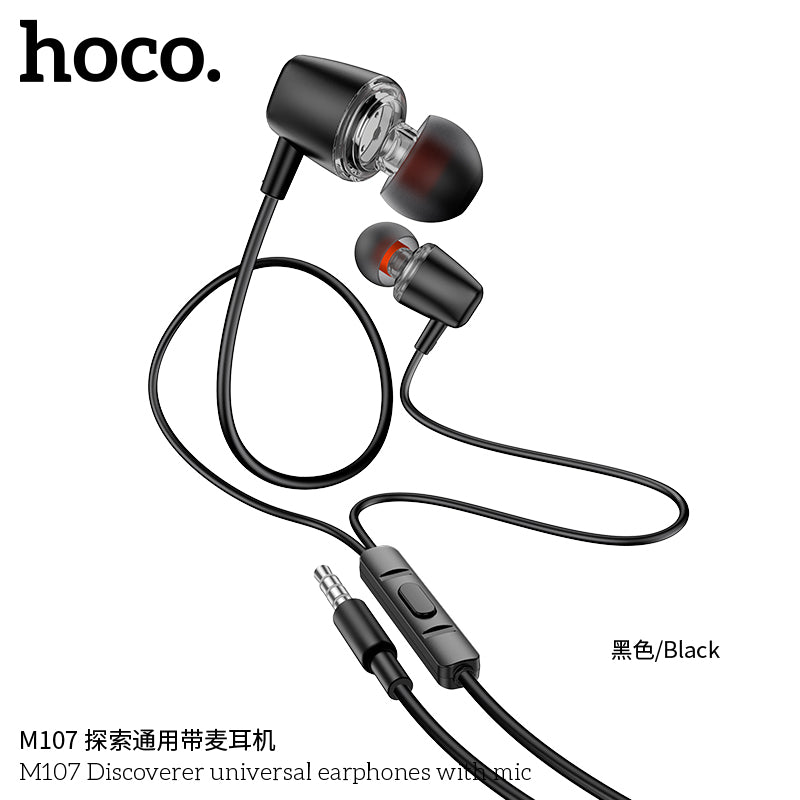 HD_SYNC:M107 Discoverer universal earphones with mic