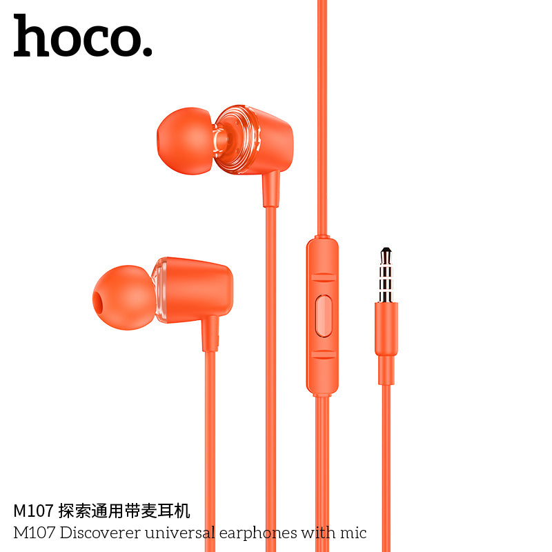 HD_SYNC:M107 Discoverer universal earphones with mic