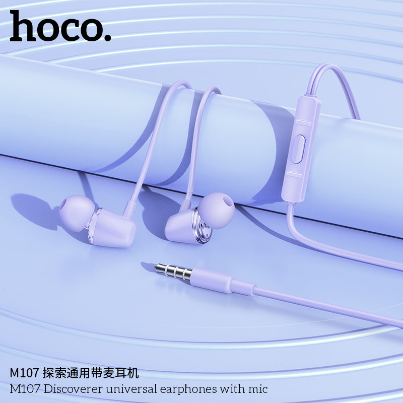 HD_SYNC:M107 Discoverer universal earphones with mic