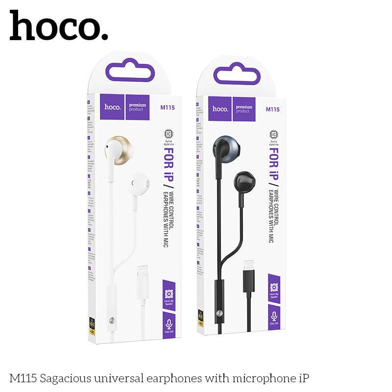 HD_SYNC:M115 Sagacious universal earphones with microphone iP