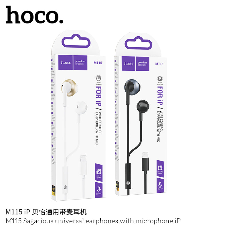HD_SYNC:M115 Sagacious universal earphones with microphone iP