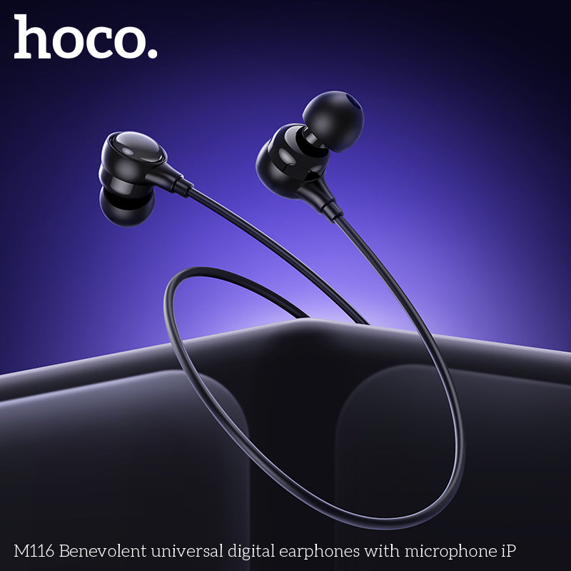 HD_SYNC:M116 Benevolent universal digital earphones with microphone iP
