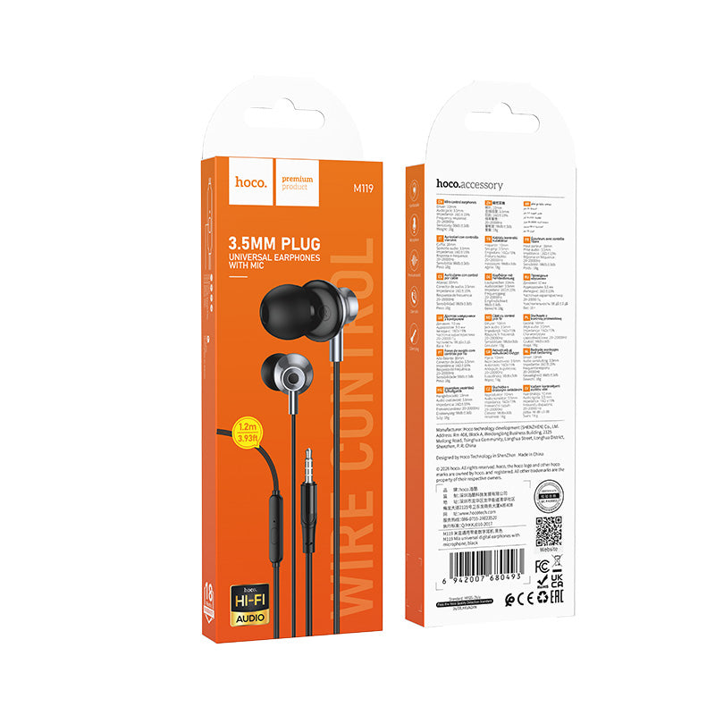 HD_SYNC:M119 Mia universal earphones with microphone