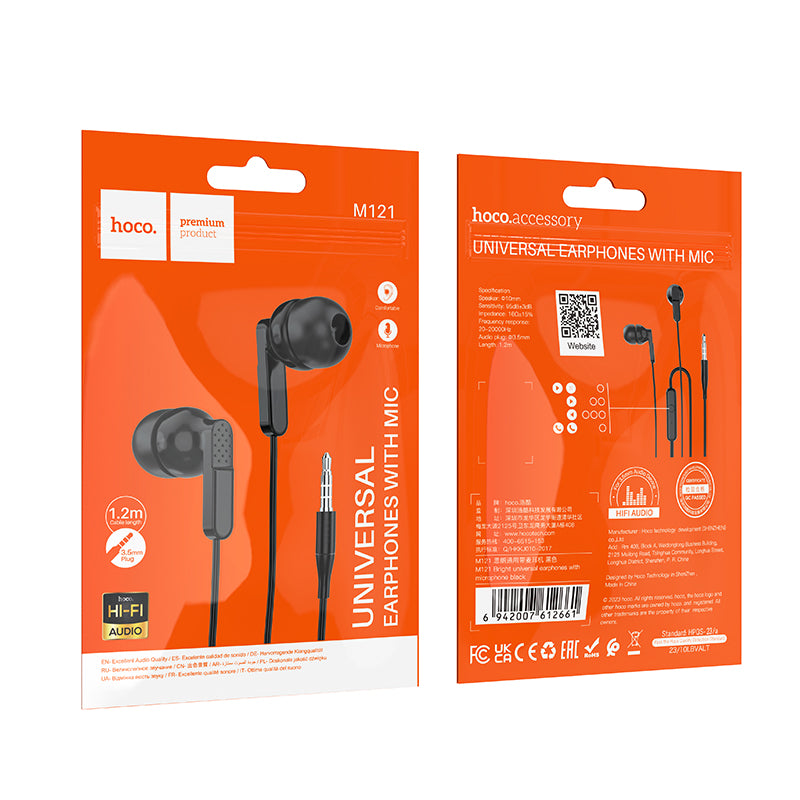 HD_SYNC:M121 Bright universal earphones with microphone