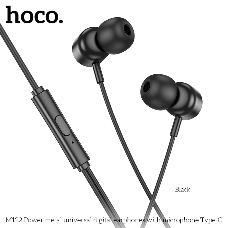HD_SYNC:M122 Power metal universal digital earphones with microphone Type-C