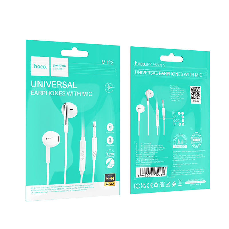 HD_SYNC:M123 Glory universal earphones with microphone