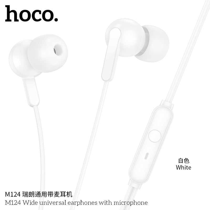 HD_SYNC:M124 Wide universal earphones with microphone