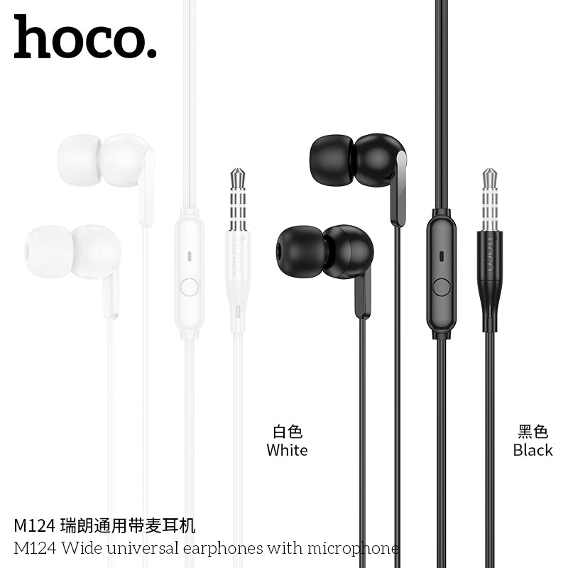 HD_SYNC:M124 Wide universal earphones with microphone