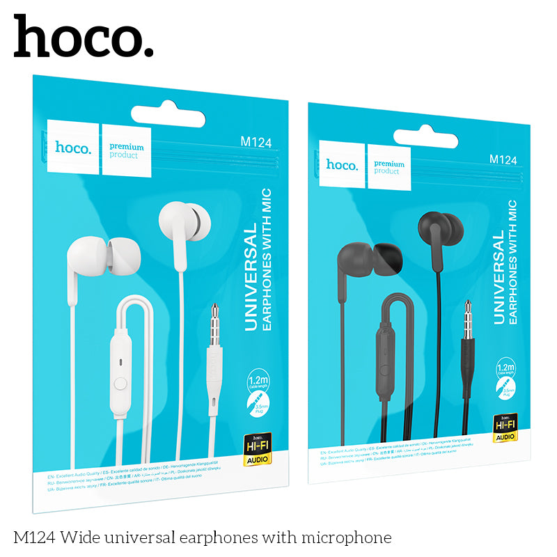 HD_SYNC:M124 Wide universal earphones with microphone