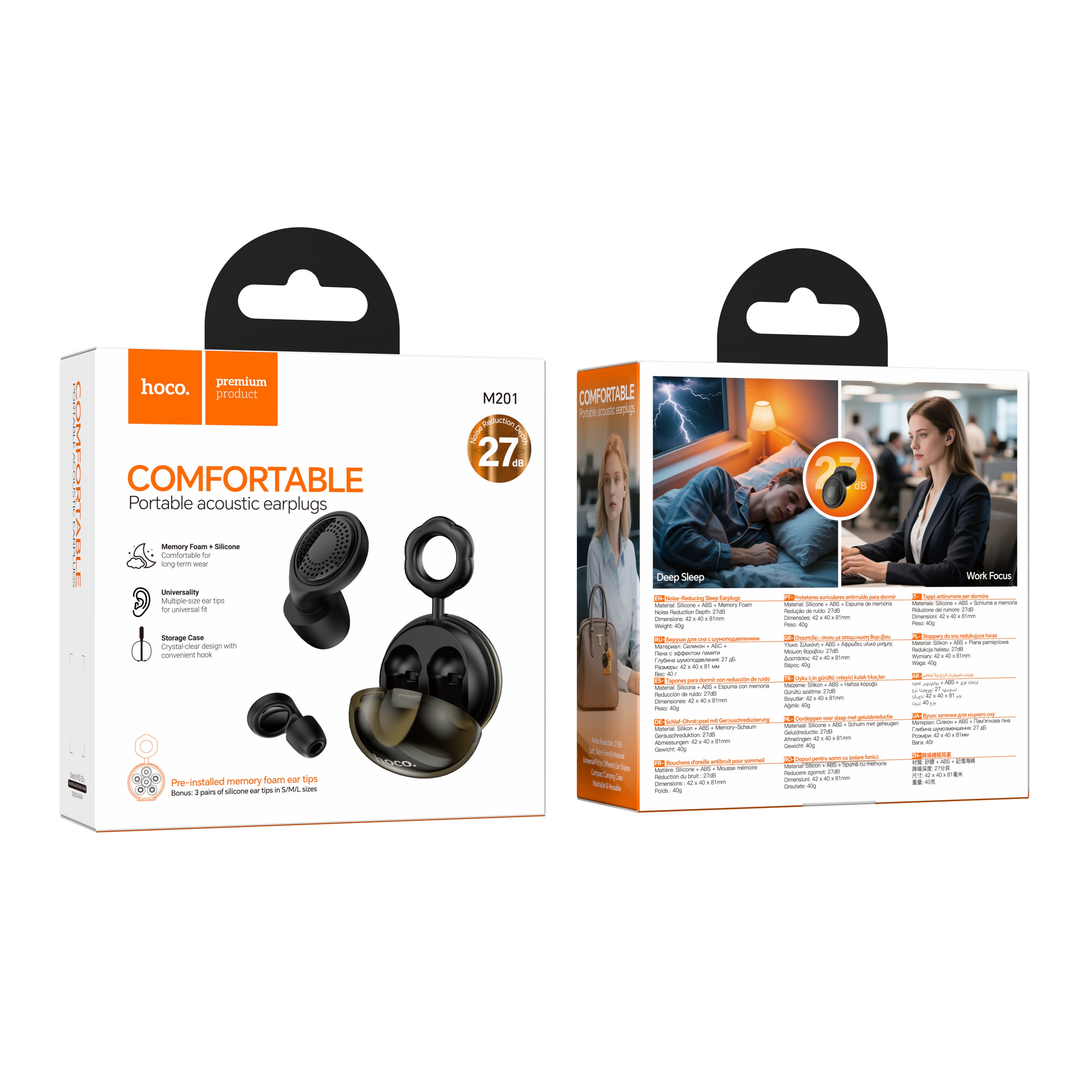 HD_SYNC:M201 Cloud noise-canceling sleep earplugs