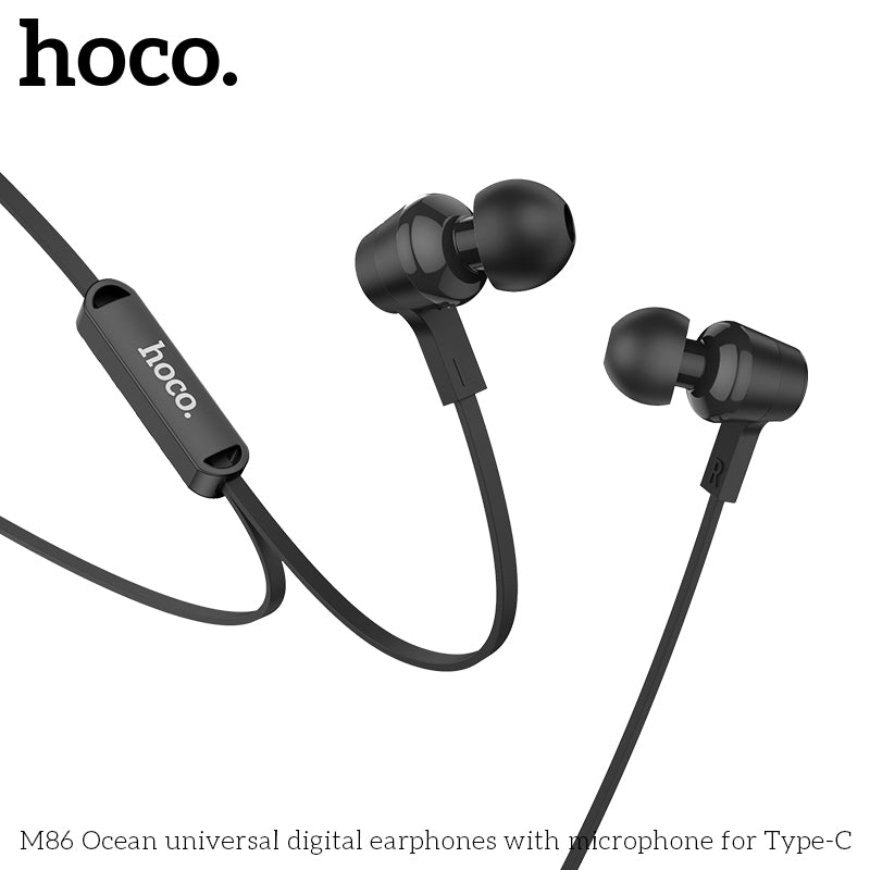 HD_SYNC:M86 Ocean universal digital earphones with microphone for Type-C