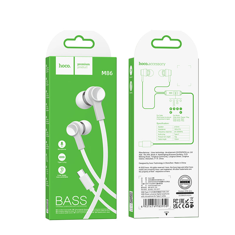 HD_SYNC:M86 Oceanic universal earphones with mic