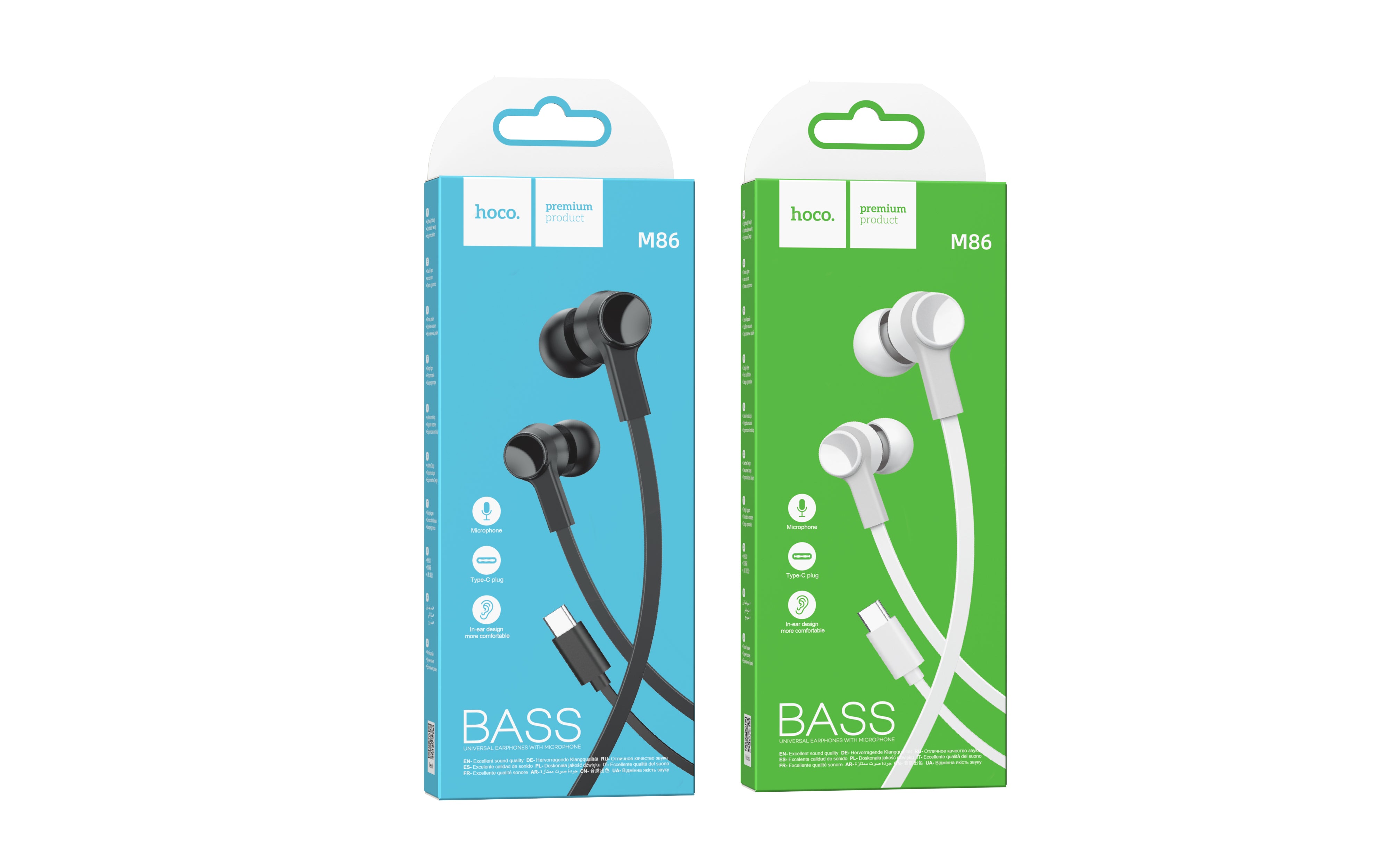 HD_SYNC:M86 Ocean universal digital earphones with microphone for Type-C
