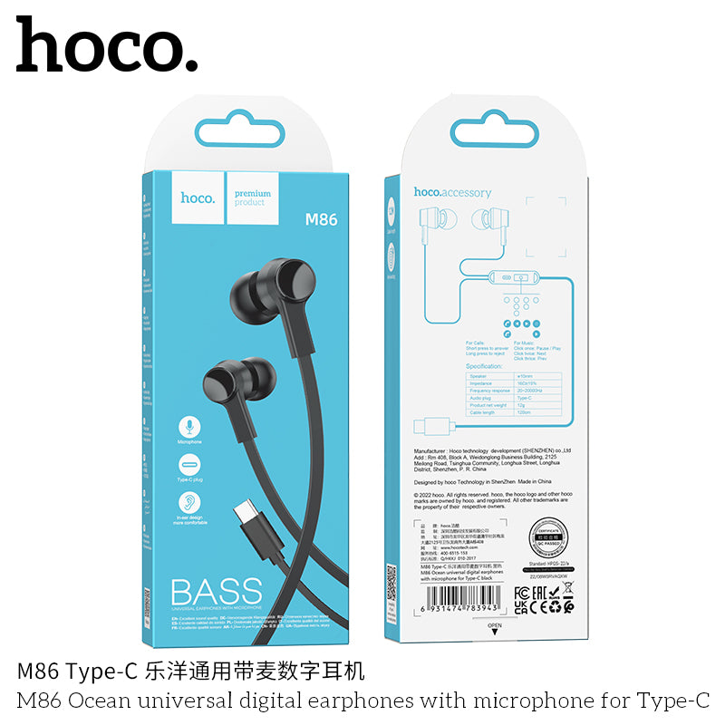 HD_SYNC:M86 Oceanic universal earphones with mic
