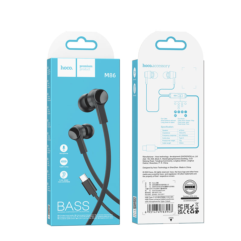 HD_SYNC:M86 Oceanic universal earphones with mic