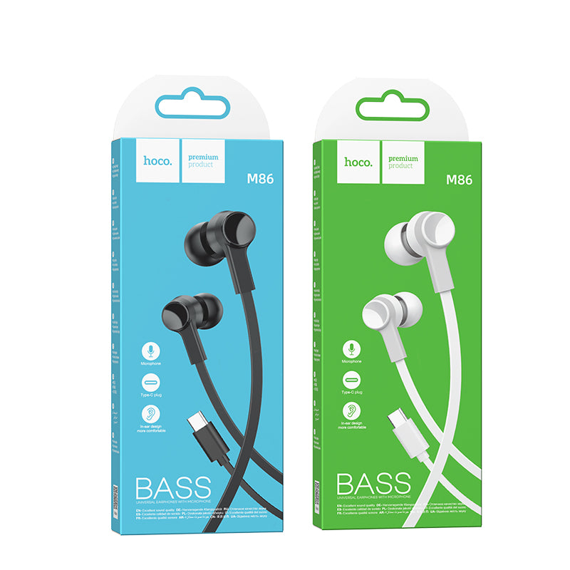 HD_SYNC:M86 Ocean universal digital earphones with microphone for Type-C