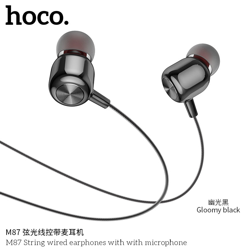 HD_SYNC:M87 String wired earphones with with microphone