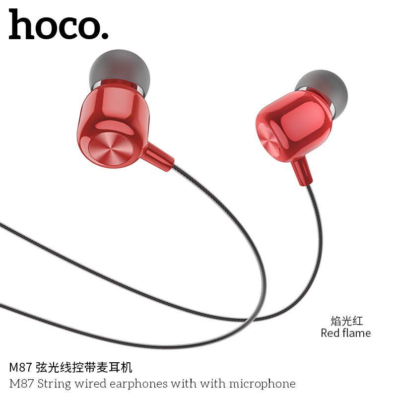 HD_SYNC:M87 String wired earphones with with microphone